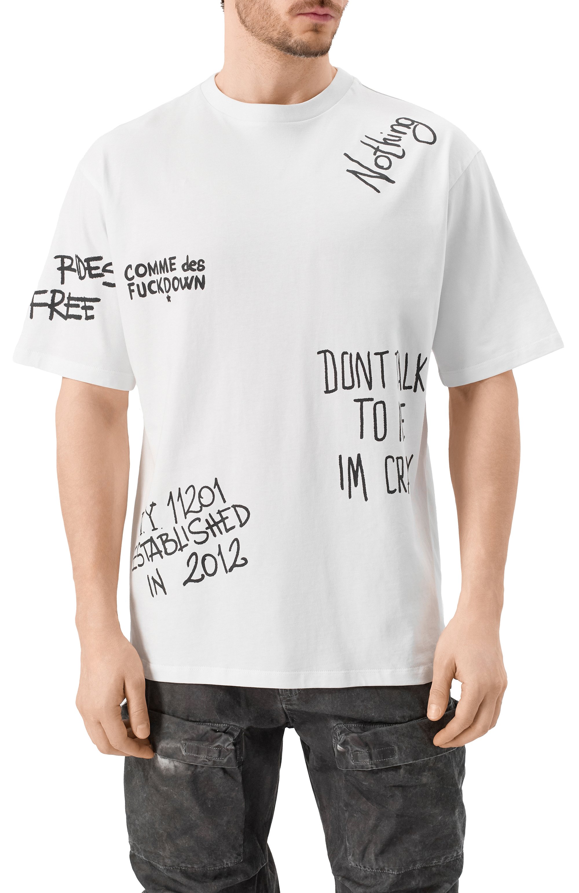 Хлопковая футболка COMME DES FUCKDOWN, арт. CFABM01552, фото 3
