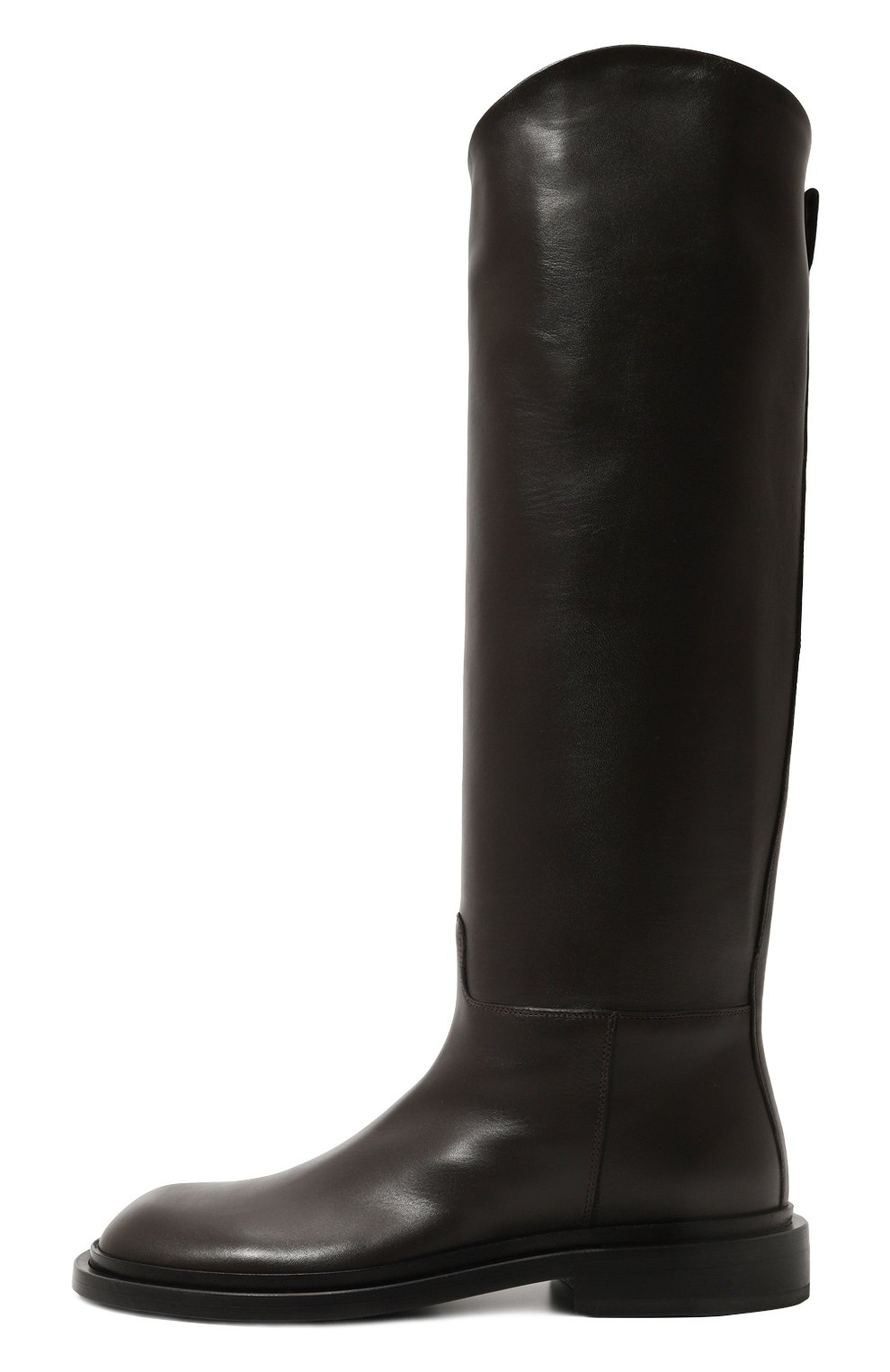 Кожаные сапоги andrea MATTIA CAPEZZANI темно-коричневого цвета по цене 76900 руб., арт. W302/NAPPA, фото 4 Кожаные сапоги andrea MATTIA CAPEZZANI, арт. W302/NAPPA, фото 4