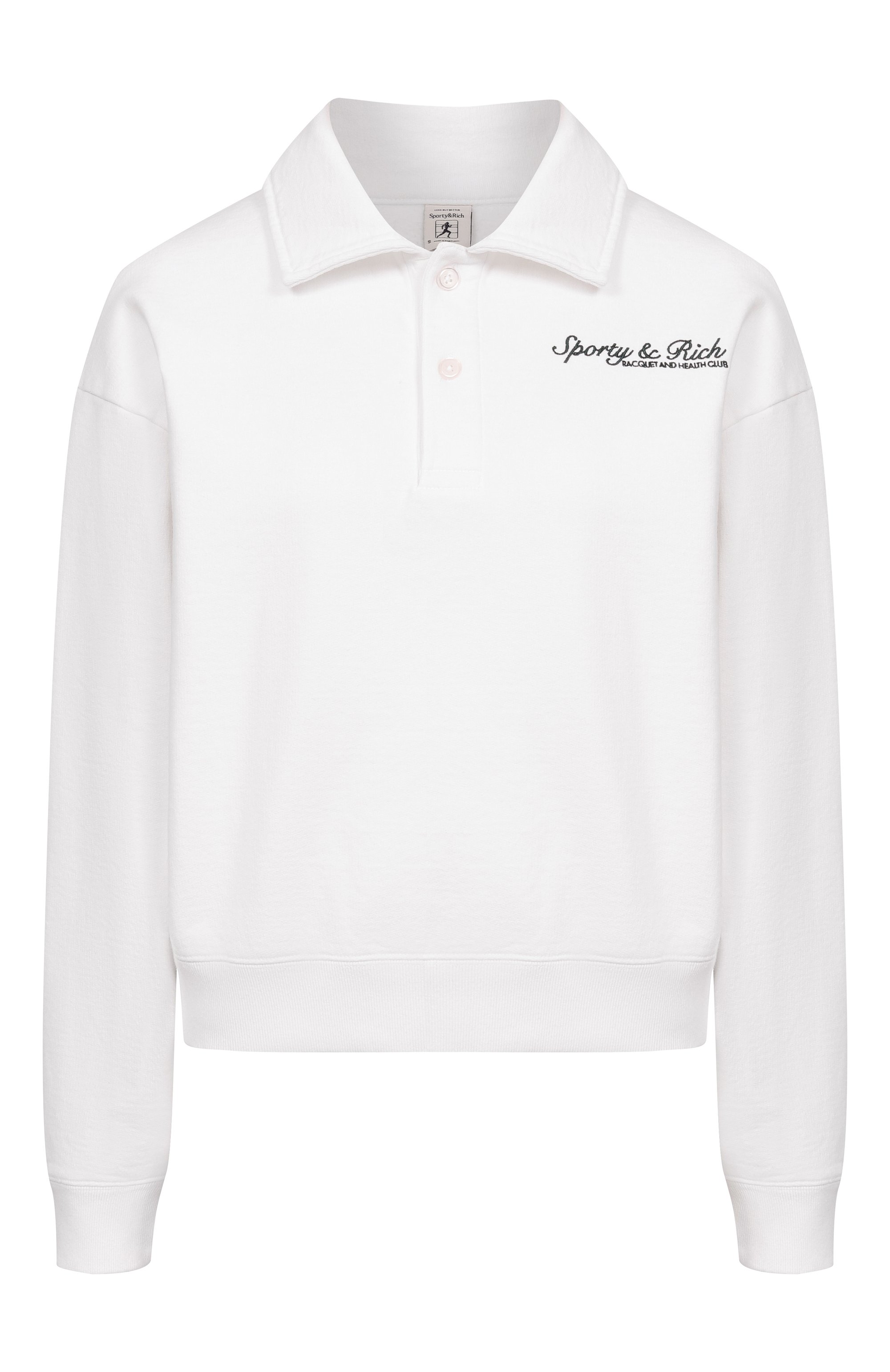 Хлопковое поло SPORTY AND RICH, арт. ST07261325WH01, фото 1