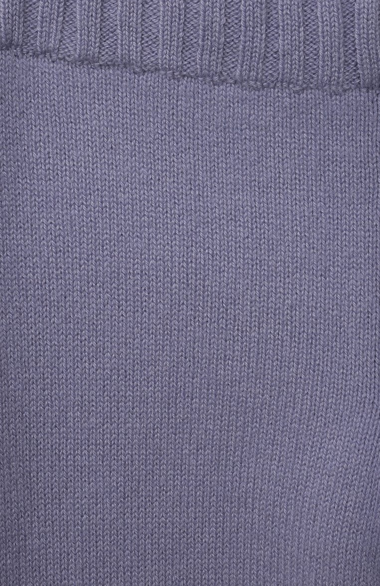 Детские кашемировые брюки GIORGETTI CASHMERE серого цвета, арт. MB1809/N0 C0STE/2A-6A | Фото 3 (Материал внешний: Кашемир, Шерсть; Девочки Кросс-КТ: Брюки-одежда; Нос: Не проставлено; Ростовка одежда: 4 года | 104 см)