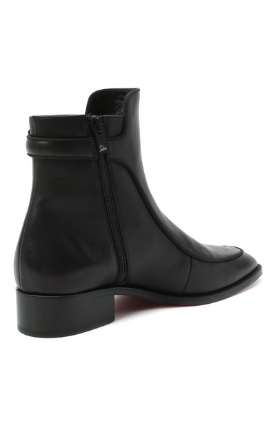 Кожаные ботинки ecritoir CHRISTIAN LOUBOUTIN, арт. ecritoir flat calf/gg, фото 4
