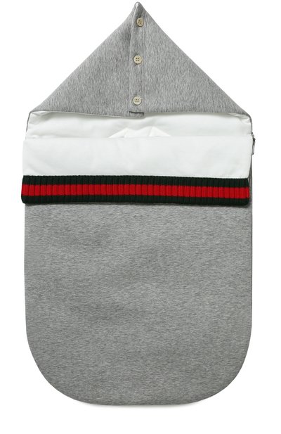 Хлопковый конверт с вязаной отделкой GUCCI, арт. 478417/X9A87, фото 1