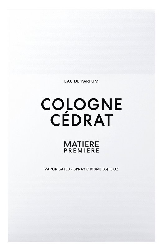 фото Парфюмерная вода cologne cédrat (100ml) matiere premiere