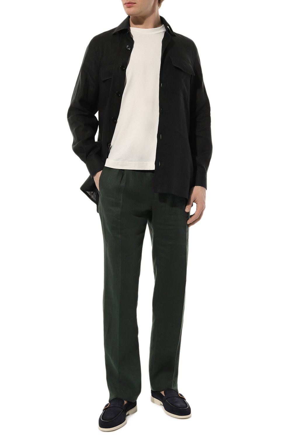 Льняная рубашка KITON, арт. UMC016H08838, фото 2