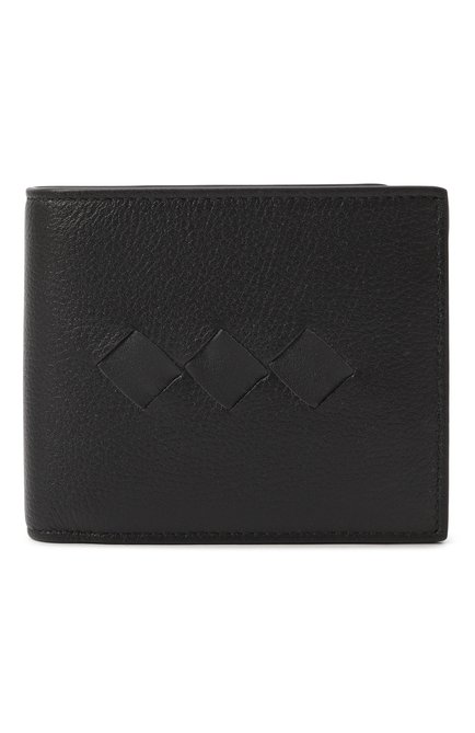 Мужской кожаное портмоне BOTTEGA VENETA черного цвета, арт. 819381/V4IK9 | Фото 1 (Материал: Натуральная кожа; Нос: Не проставлено; Материал сплава: Проставлено)