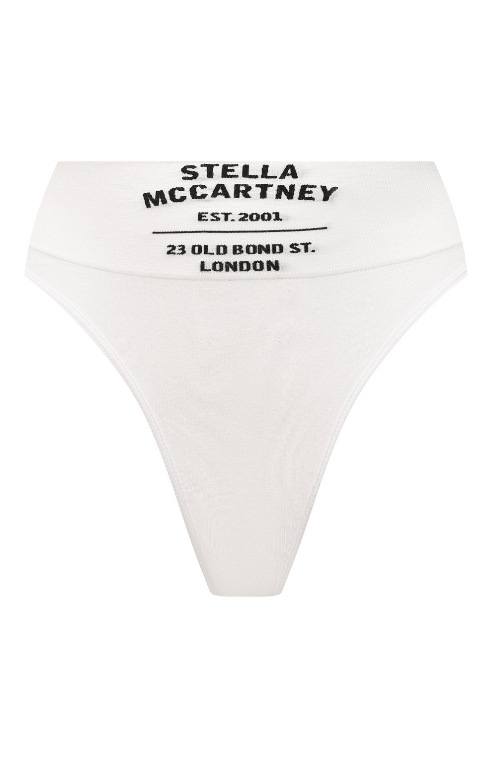 Хлопковые трусы-танга с завышенной талией STELLA MCCARTNEY белого цвета по цене 7995 руб., арт. S6LA81160, фото 1 Хлопковые трусы-танга с завышенной талией STELLA MCCARTNEY, арт. S6LA81160, фото 1