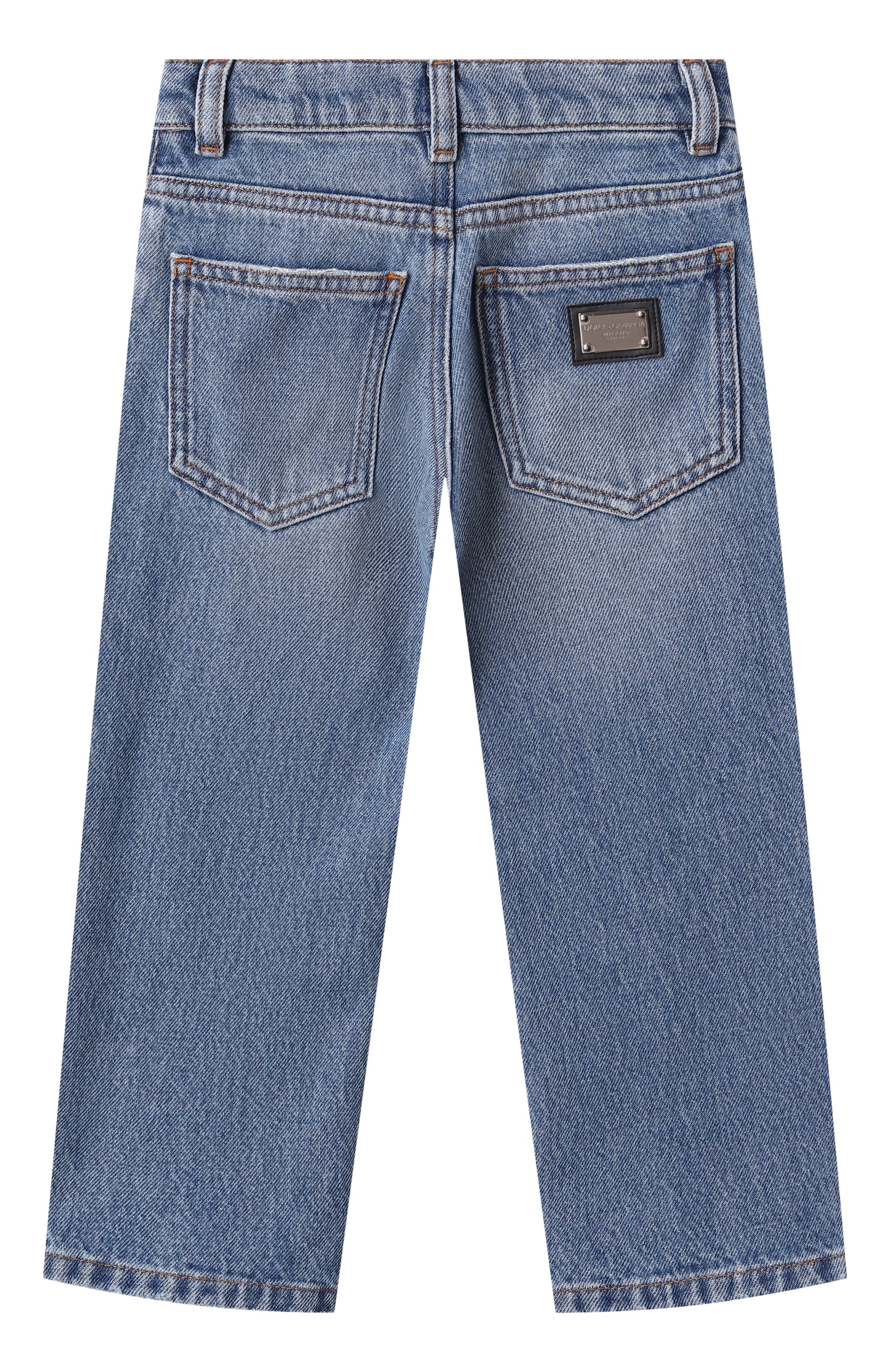 Джинсы DOLCE & GABBANA голубого цвета по цене 38900 руб., арт. L42F81/LDC97/2-6, фото 2 Джинсы DOLCE & GABBANA, арт. L42F81/LDC97/2-6, фото 2