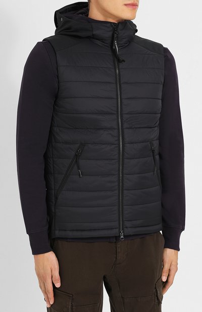 Утепленный жилет на молнии с капюшоном C.P. COMPANY, арт. 05CM0W010A-005242M, фото 3