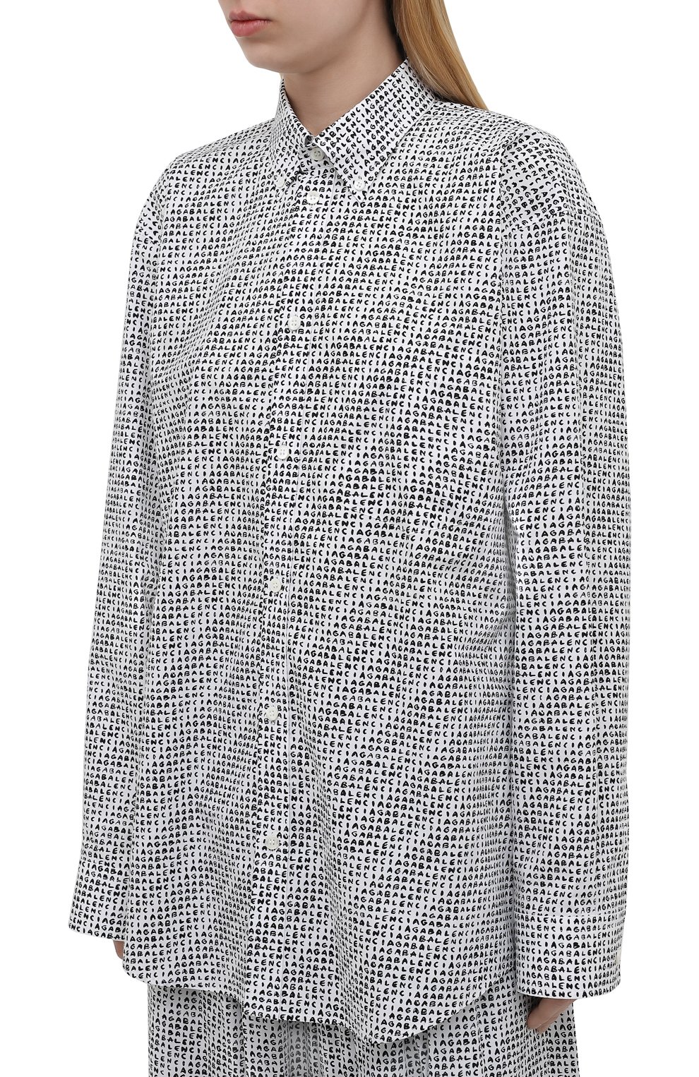 Хлопковая рубашка BALENCIAGA, арт. 658956/TKL40, фото 3