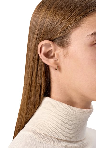 Серьги-кликеры с белым топазом MOONKA золотого цвета по цене 7900 руб., арт. ec-cer-g, фото 2 Серьги-кликеры с белым топазом MOONKA, арт. ec-cer-g, фото 2