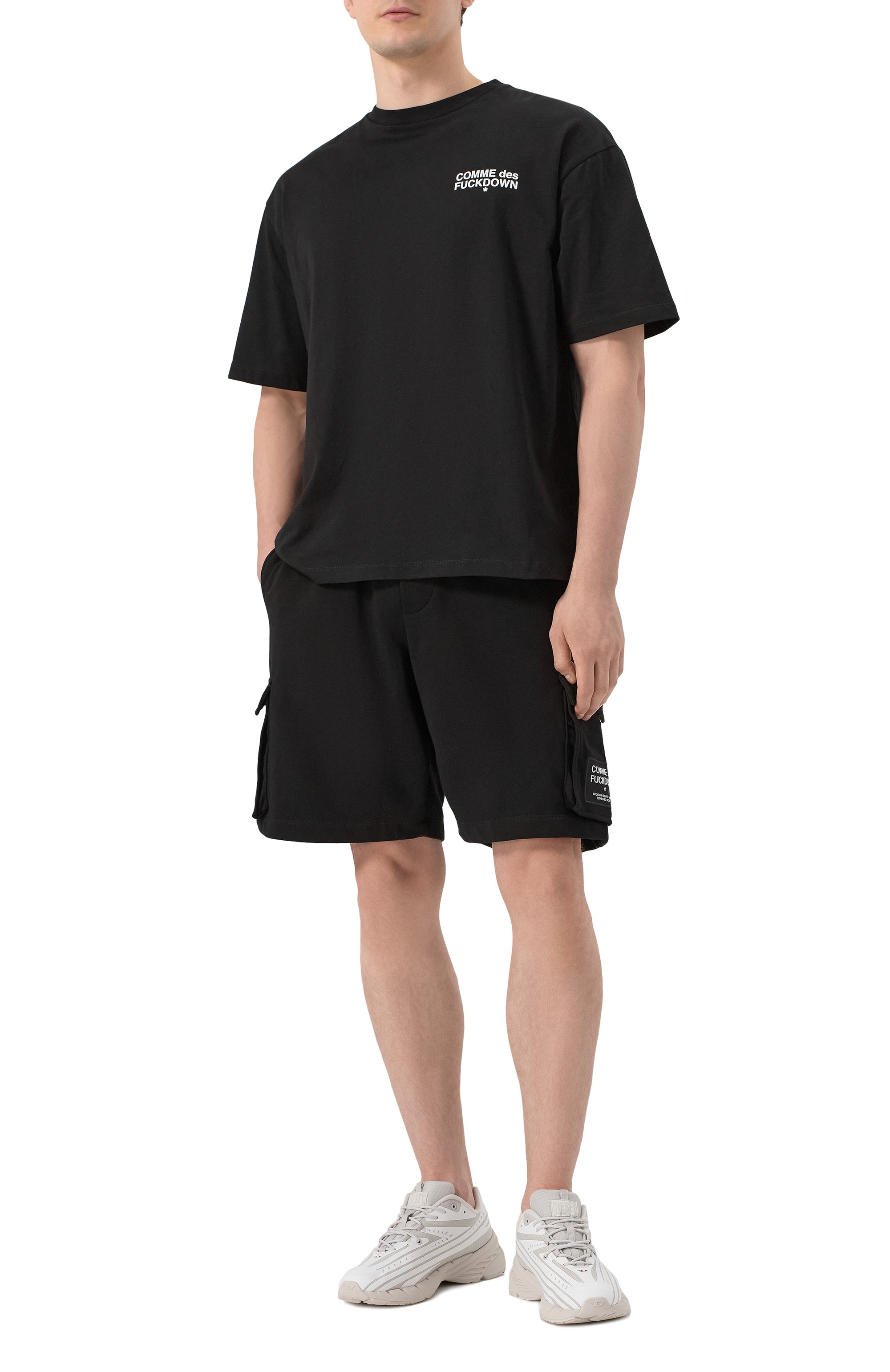 Хлопковые шорты COMME DES FUCKDOWN, арт. CFABM01528, фото 2