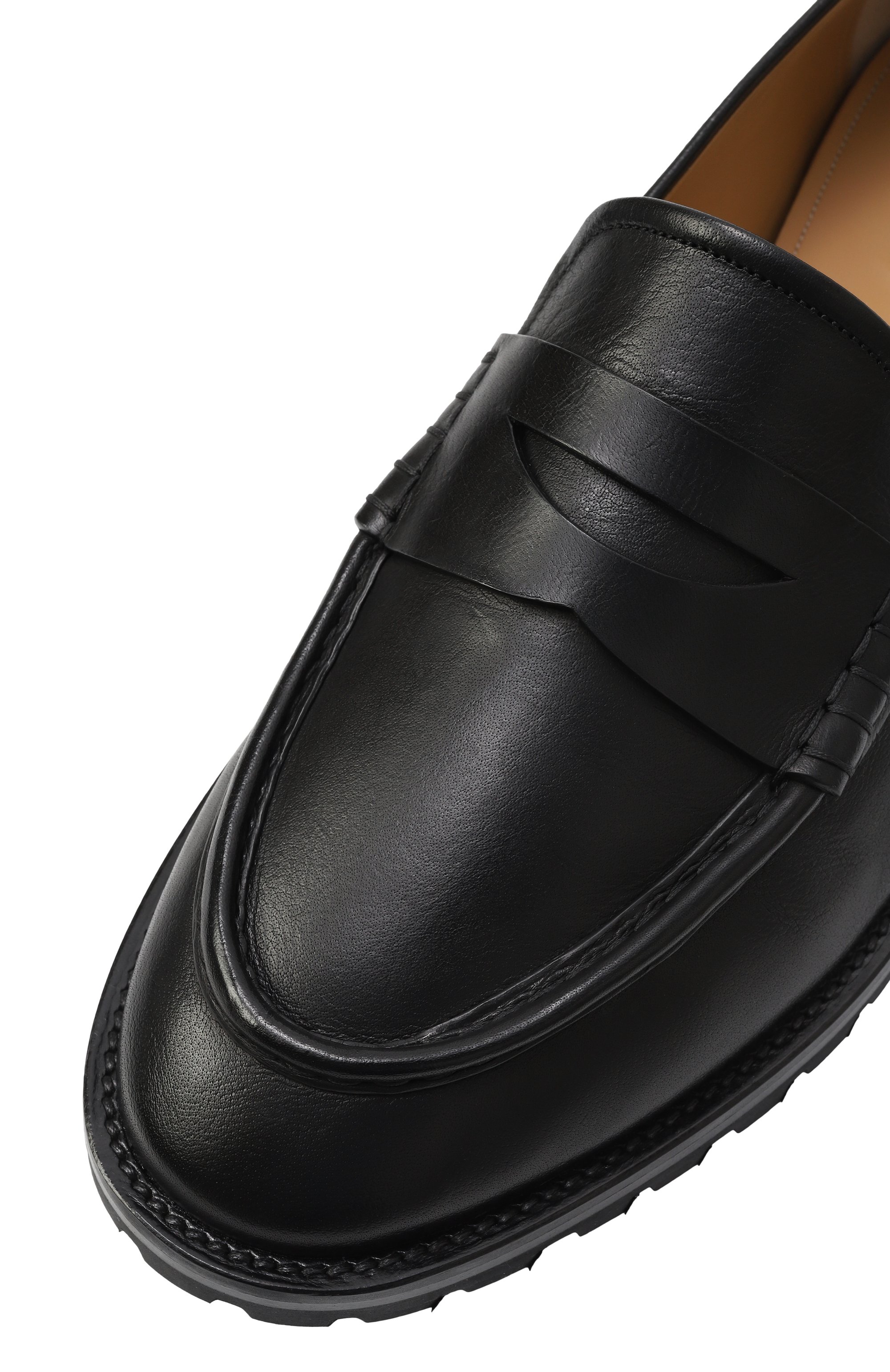 Кожаные пенни-лоферы sandrew BALLY, арт. MSF0GB/BU005, фото 7