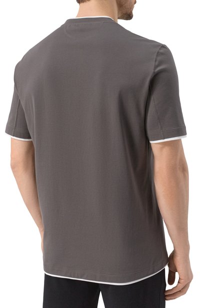 Хлопковая футболка BRUNELLO CUCINELLI, арт. M0B137427, фото 4