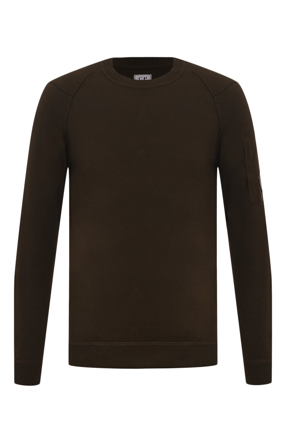 Хлопковый джемпер C.P. COMPANY хаки цвета по цене 28400 руб., арт. 16CMKN129A004037A, фото 1 Хлопковый джемпер C.P. COMPANY, арт. 16CMKN129A004037A, фото 1