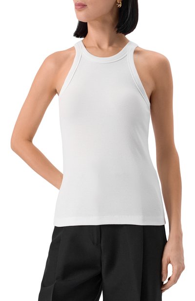 Хлопковая майка TOTEME белого цвета по цене 14050 руб., арт. 211-437-772, фото 3 Хлопковая майка TOTEME, арт. 211-437-772, фото 3