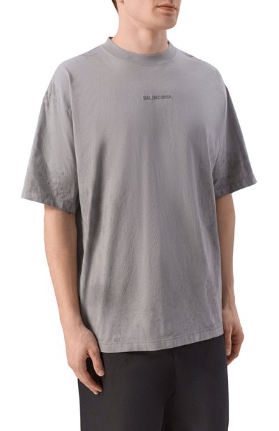Хлопковая футболка BALENCIAGA, арт. 764235/TTVF9, фото 3