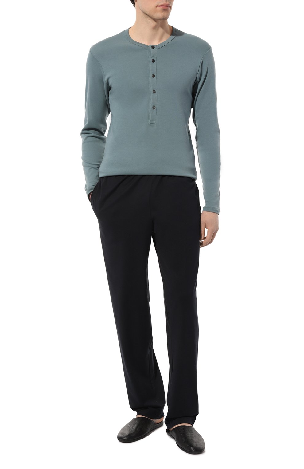 Хлопковый лонгслив-хенли TOM FORD, арт. T4M15104/424, фото 2