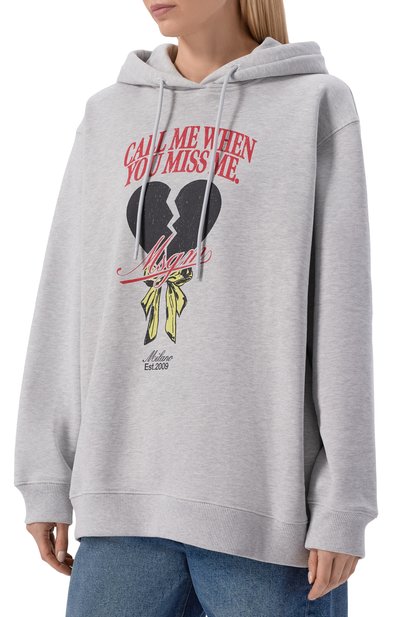 Хлопковое худи MSGM, арт. 4042MDM96 267004/267004, фото 3