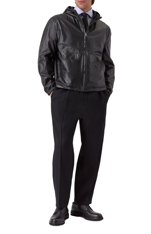 Двусторонняя кожаная куртка Dolce & Gabbana G9BKUL/GI909 Чёрный  G9BKUL/GI909 Фото 2