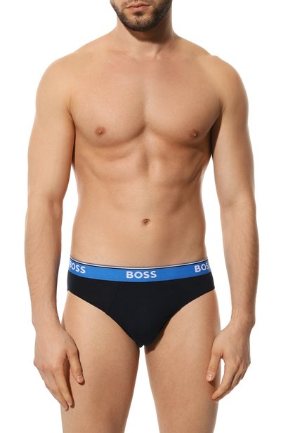 Комплект из трех брифов BOSS синего цвета по цене 4800 руб., арт. 50495435, фото 4 Комплект из трех брифов BOSS, арт. 50495435, фото 4