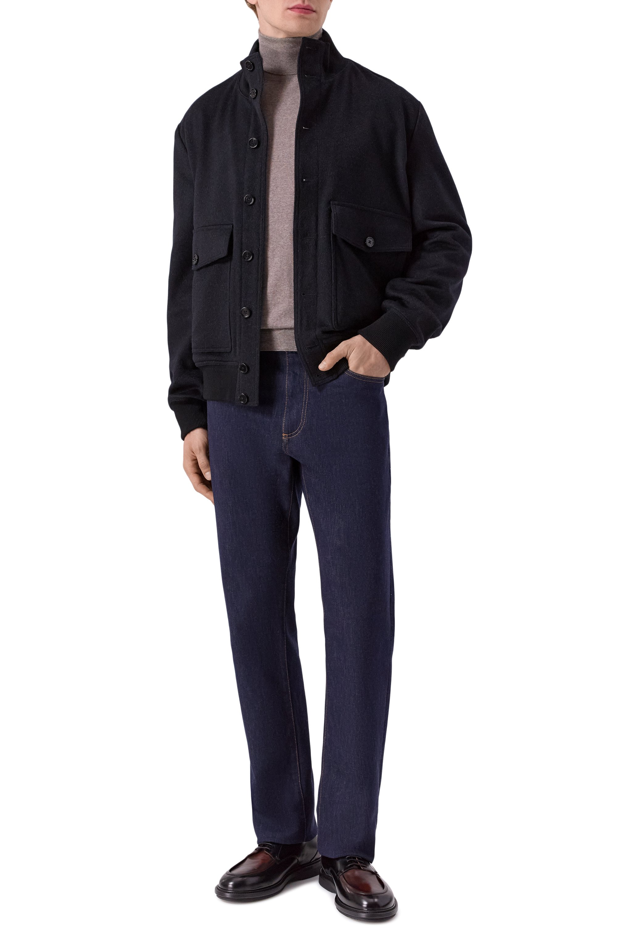 Бомбер из кашемира и шерсти DOLCE & GABBANA, арт. G9BIBT/FU2D1, фото 2