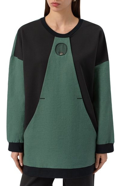 Свитшот из хлопка и льна MIDGARD PARIS, арт. SR6CN-OS-GN, фото 3