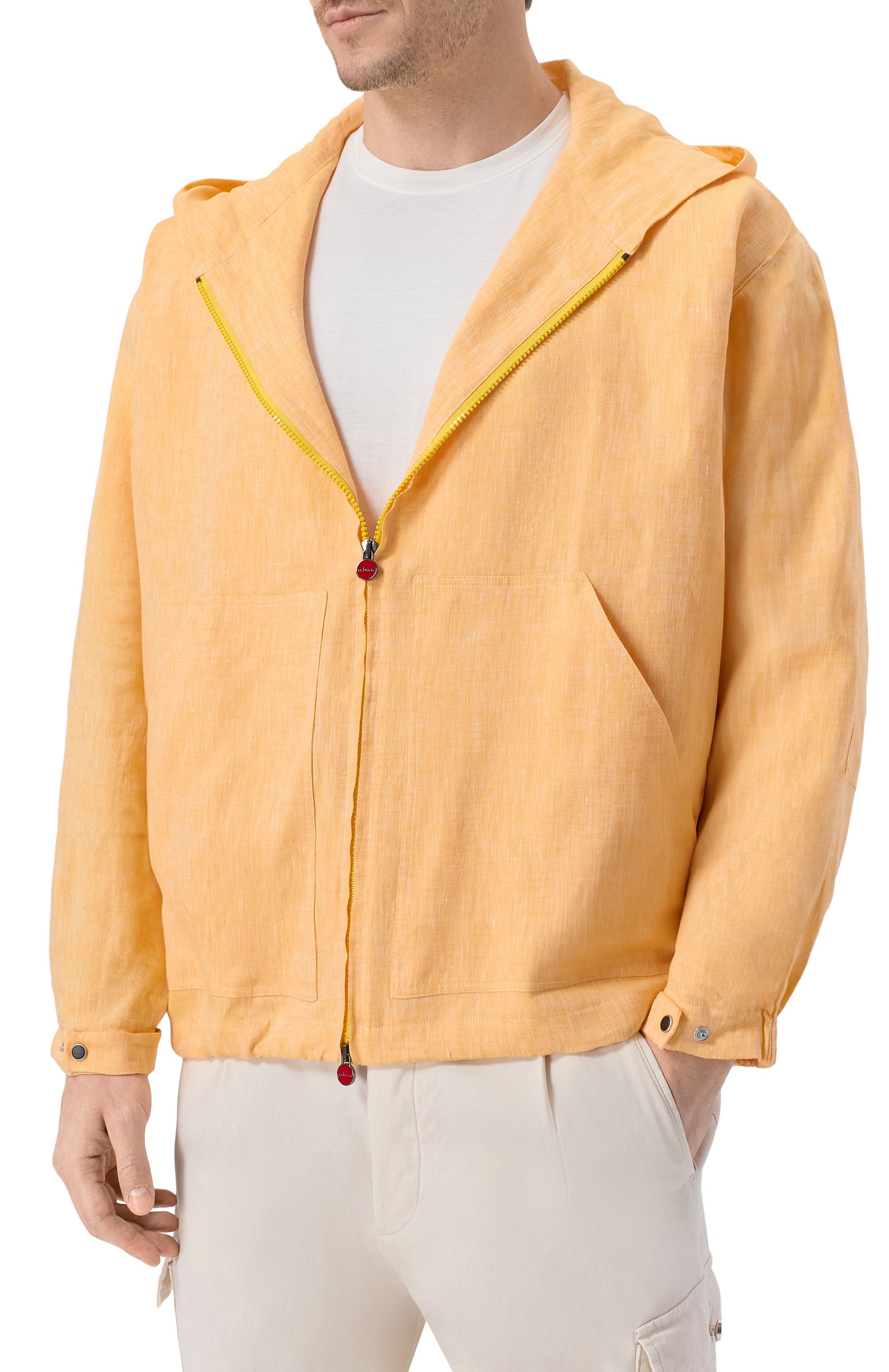 Льняная куртка-рубашка KITON, арт. UMC015H09613, фото 3