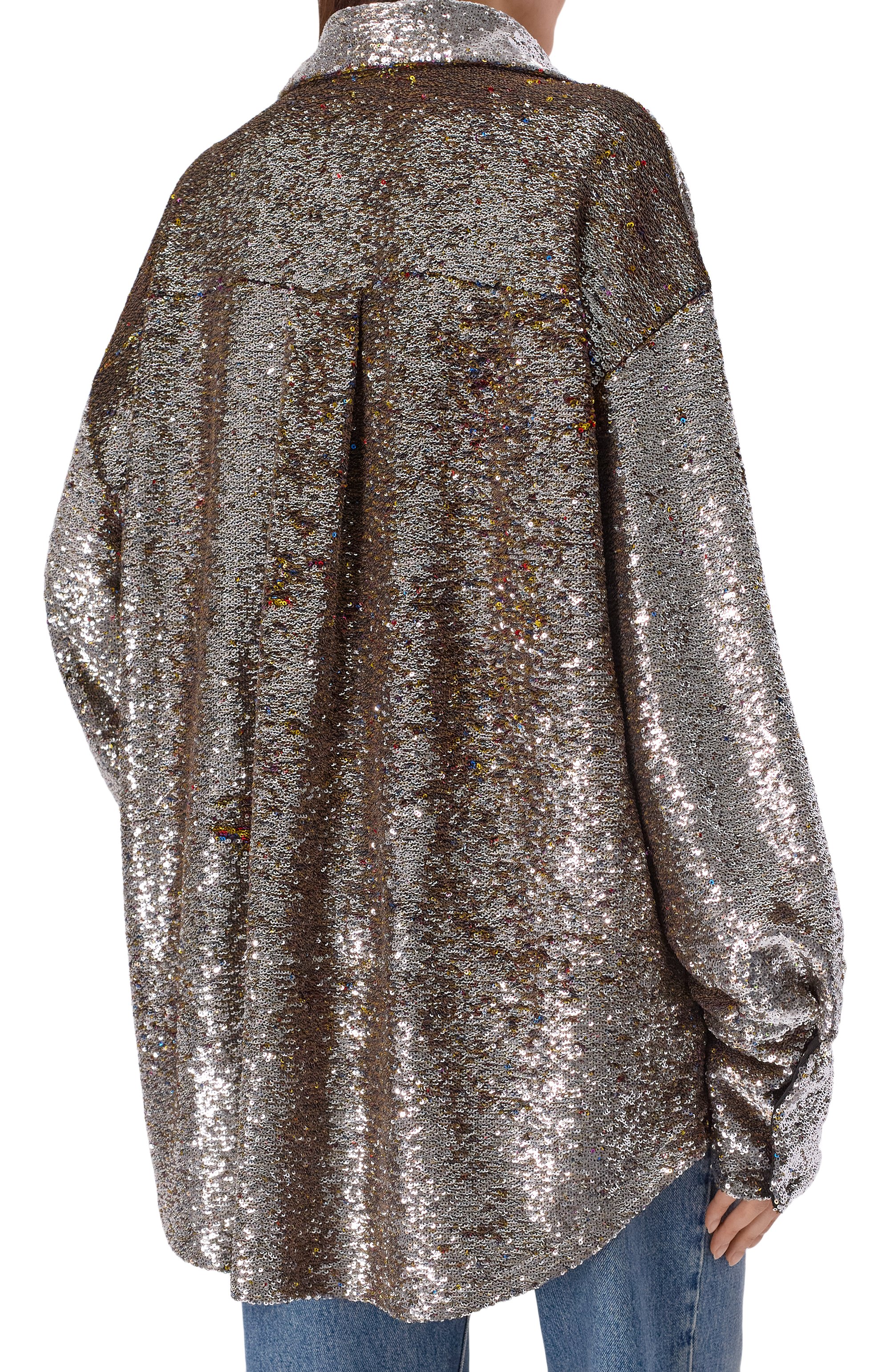 Рубашка с отделкой пайетками FLASHIN, арт. FX25SDB, фото 4