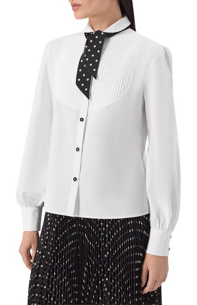 Хлопковая рубашка VALENTINO белого цвета по цене 214500 руб., арт. 8B3AB865/5A6, фото 3 Хлопковая рубашка VALENTINO, арт. 8B3AB865/5A6, фото 3