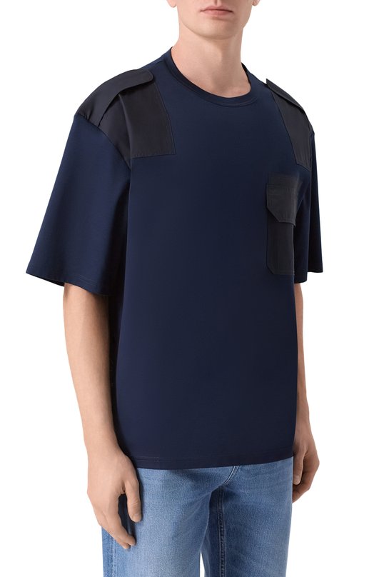 Хлопковая футболка Zilli TSR020M0107V00000 Синий  TSR020M0107V00000 Фото 3