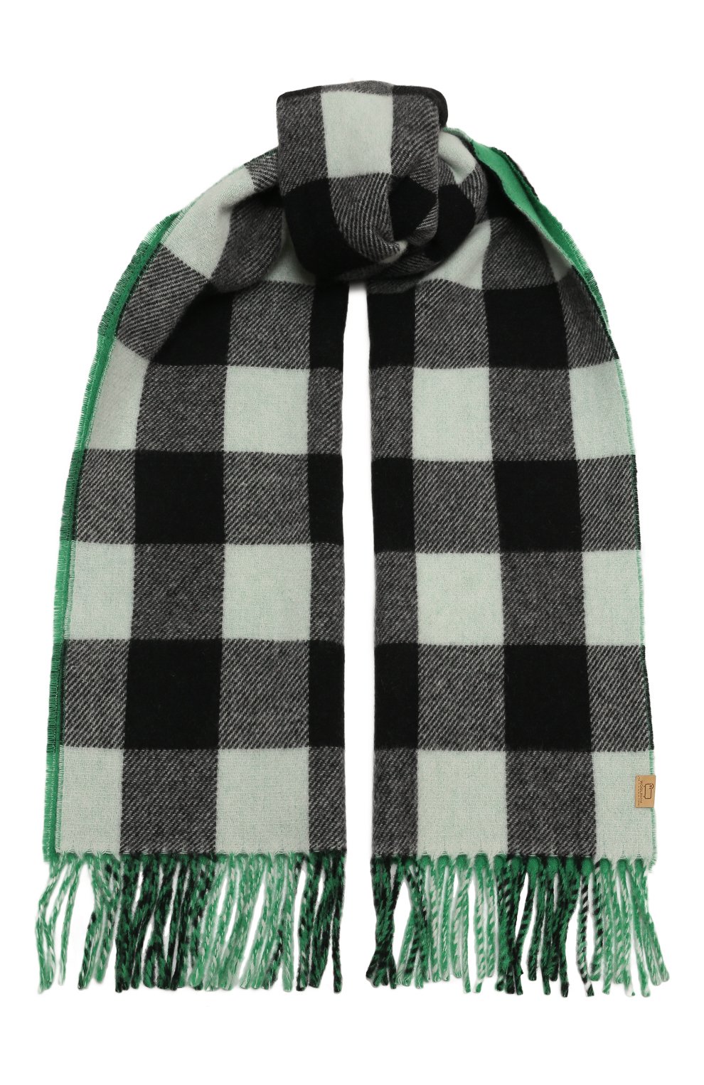 Шерстяной шарф WOOLRICH зеленого цвета по цене 16000 руб., арт. CFWWAC0170FRUT3555, фото 1 Шерстяной шарф WOOLRICH, арт. CFWWAC0170FRUT3555, фото 1