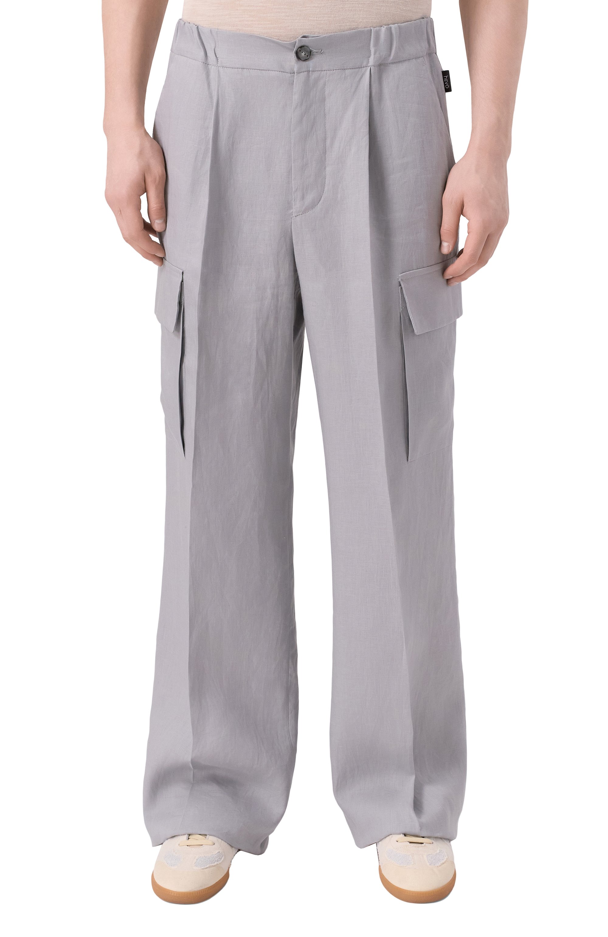 Льняные брюки-карго HEVO, арт. T0RREQUETTA 090/H716, фото 3