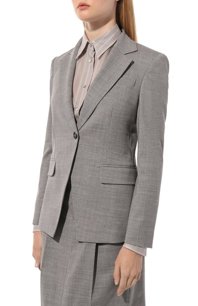 Шерстяной жакет BRUNELLO CUCINELLI серого цвета по цене 331500 руб., арт. ML1542030, фото 3 Шерстяной жакет BRUNELLO CUCINELLI, арт. ML1542030, фото 3