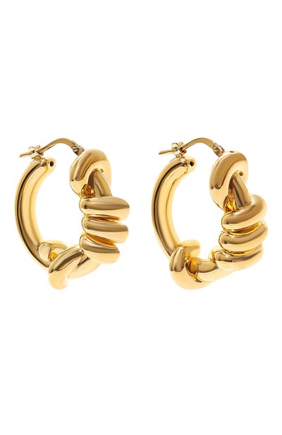 Серьги JIL SANDER золотого цвета по цене 46850 руб., арт. J11VG0034 J12003, фото 3 Серьги JIL SANDER, арт. J11VG0034 J12003, фото 3