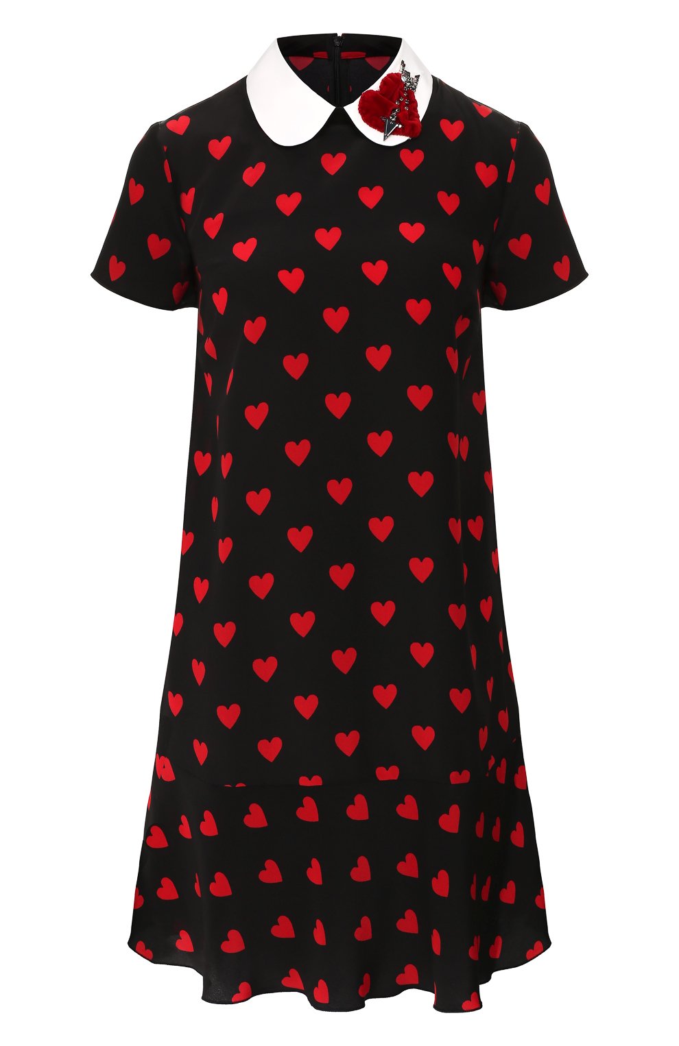 Шелковое платье REDVALENTINO разноцветного цвета по цене 59900 руб., арт. SR3VAH00/4AE, фото 1 Шелковое платье REDVALENTINO, арт. SR3VAH00/4AE, фото 1