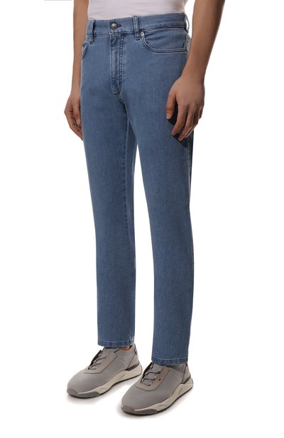 Джинсы ZEGNA голубого цвета по цене 57750 руб., арт. UZI70/GAN, фото 3 Джинсы ZEGNA, арт. UZI70/GAN, фото 3