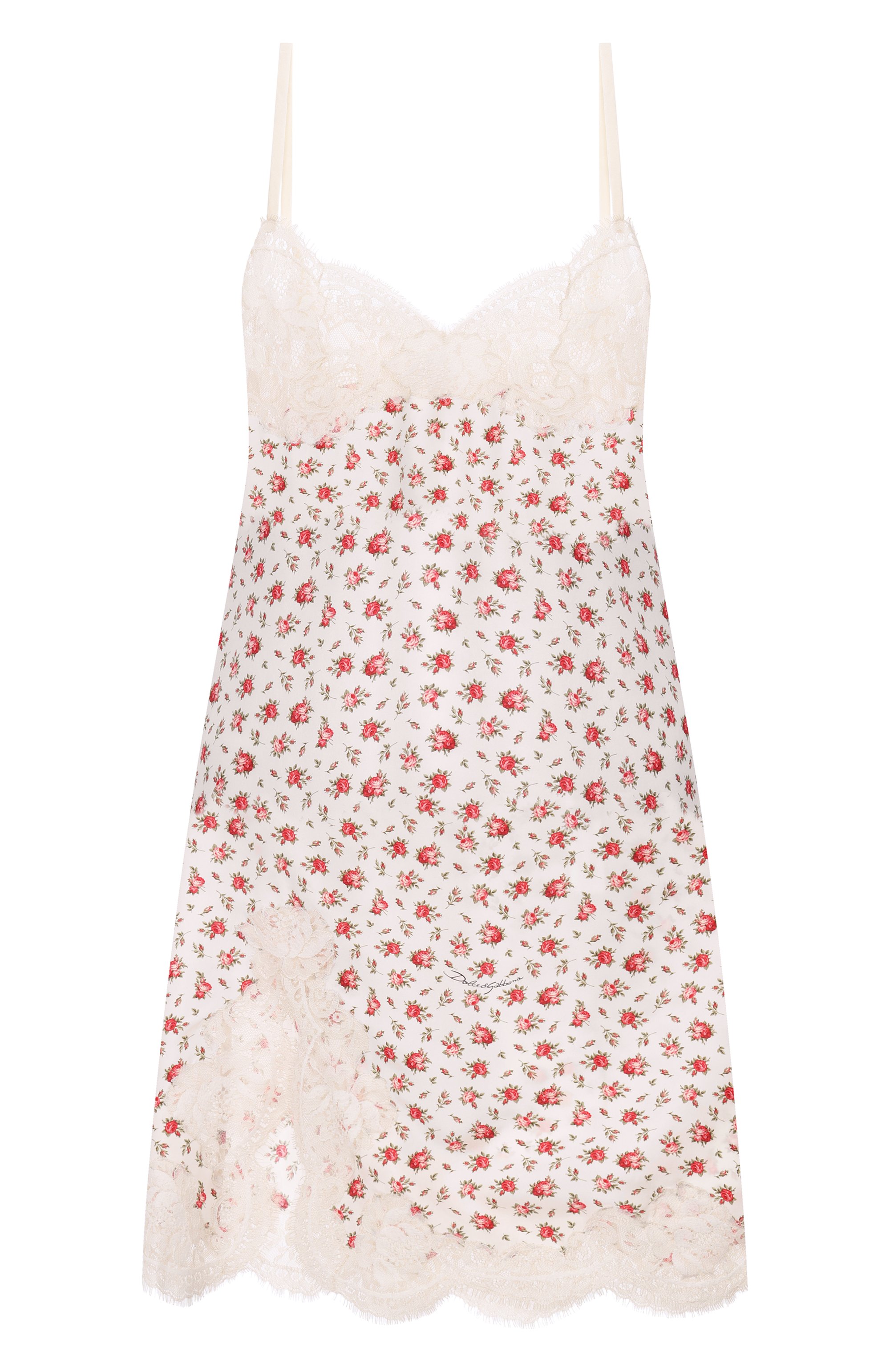 Платье из шелка и хлопка DOLCE & GABBANA, арт. F60E7T/IS10J, фото 1