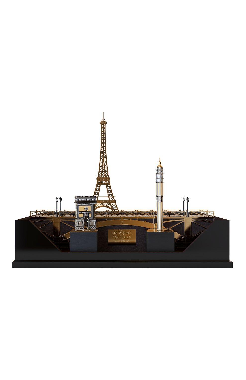 Набор: ручка (перьевая/роллер) и зажигалка на подставке S.T. DUPONT, арт. C2STDLOVESPARIS, фото 1