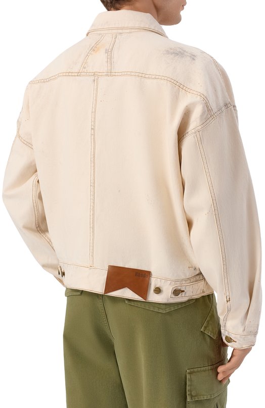 Джинсовая куртка Rhude RHPS26JA02012 Кремовый  RHPS26JA02012 Фото 4