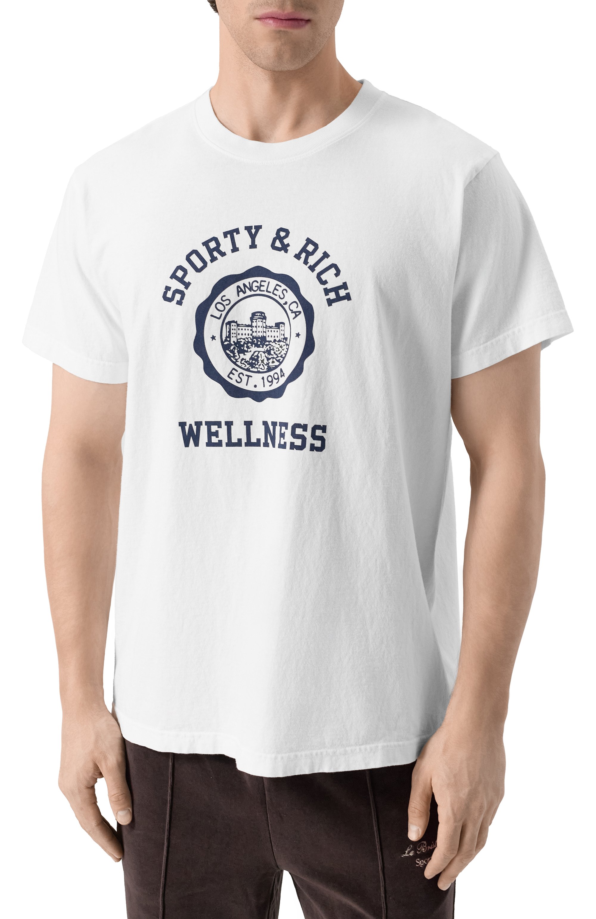 Хлопковая футболка SPORTY AND RICH, арт. T0043508033WH01, фото 3