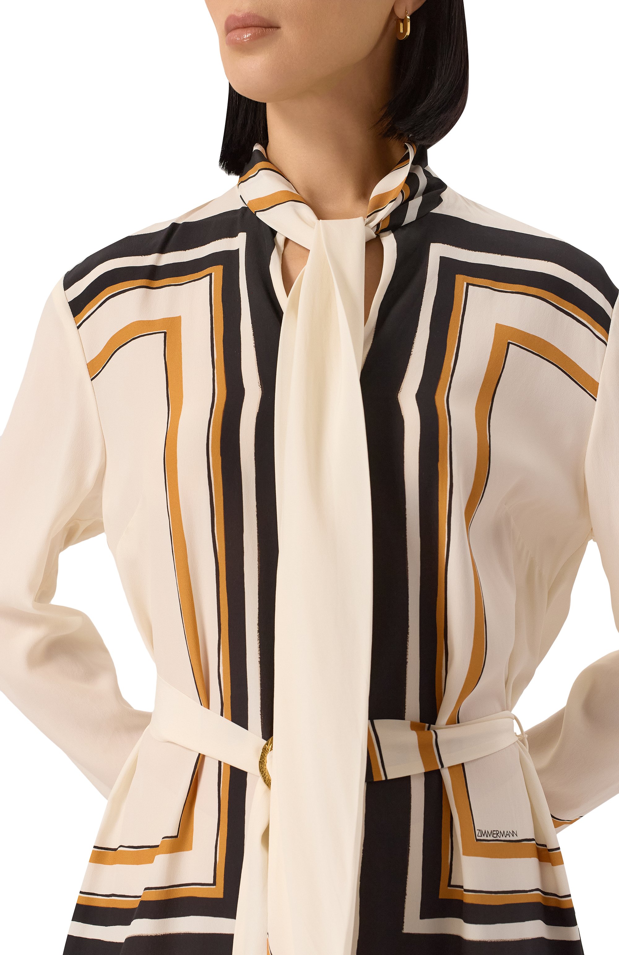 Платье из вискозы и шелка ZIMMERMANN, арт. 2682DR25R, фото 5