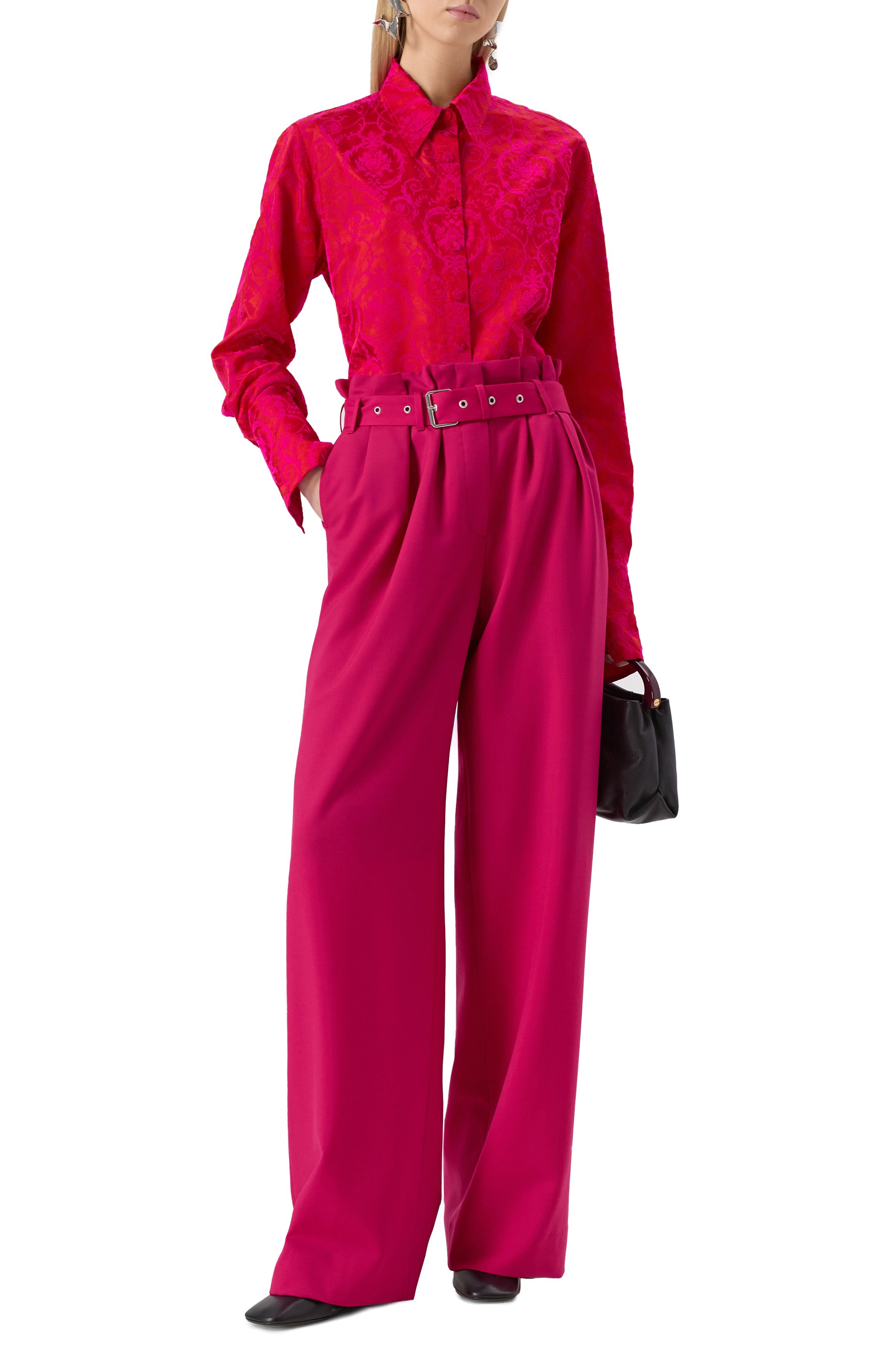 Блузка DRIES VAN NOTEN фуксия цвета по цене 99500 руб., арт. 251-010712-1529, фото 2 Блузка DRIES VAN NOTEN, арт. 251-010712-1529, фото 2