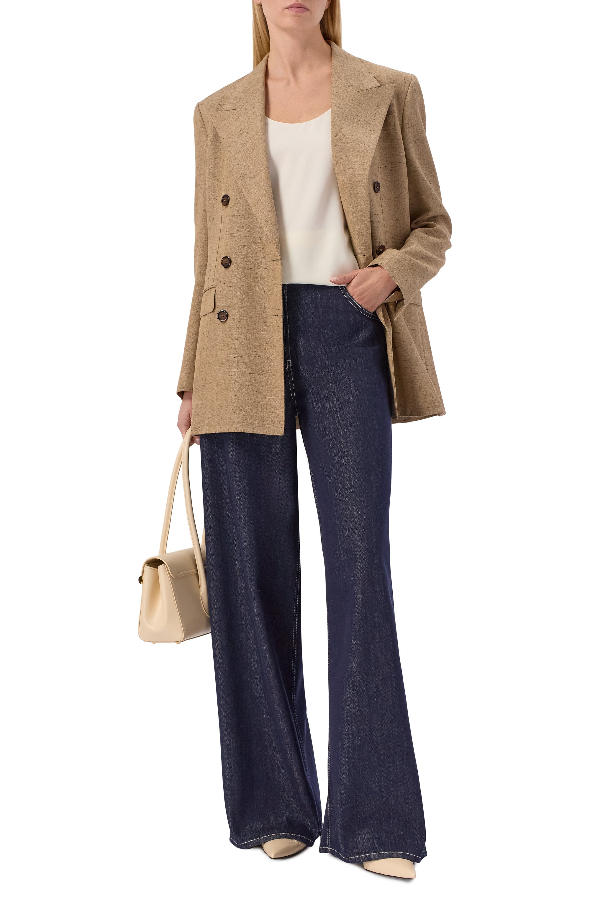 Жакет из вискозы и льна DOLCE & GABBANA, арт. F29YFT/HUMWC, фото 2