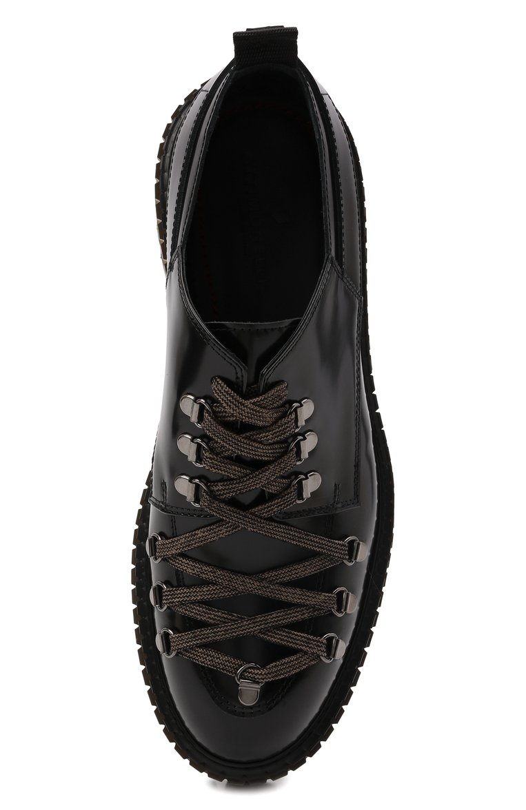 Мужские кожаные ботинки ATTIMONELLI'S черного цвета, арт. AA630 | Фото 5 (Мужское Кросс-КТ: Ботинки-обувь; Материал внутренний: Натуральная кожа; Материал сплава: Проставлено; Материал утеплителя: Без утеплителя; Подошва: Массивная; Драгоценные камни: Проставлено)