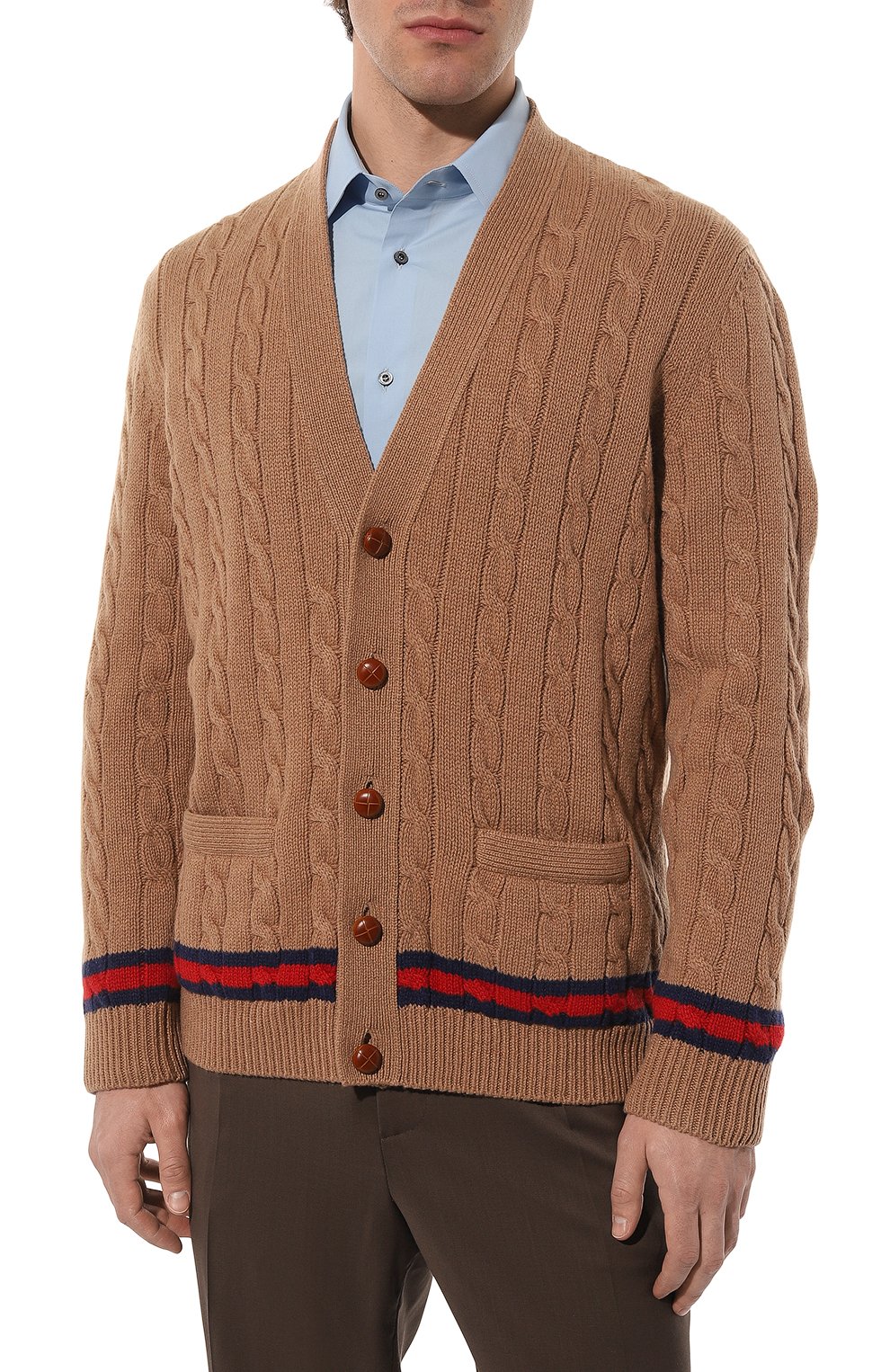 Кардиган из кашемира и шерсти GUCCI, арт. 673487 XKB2N, фото 3