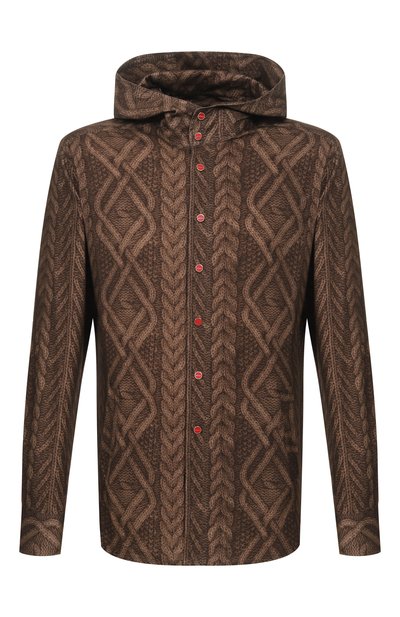 Мужская хлопковая рубашка KITON, арт. UMCMARH0908504