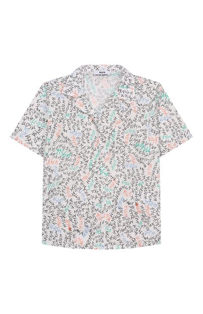 Хлопковая рубашка MSGM KIDS, арт. S6MSJBSI236