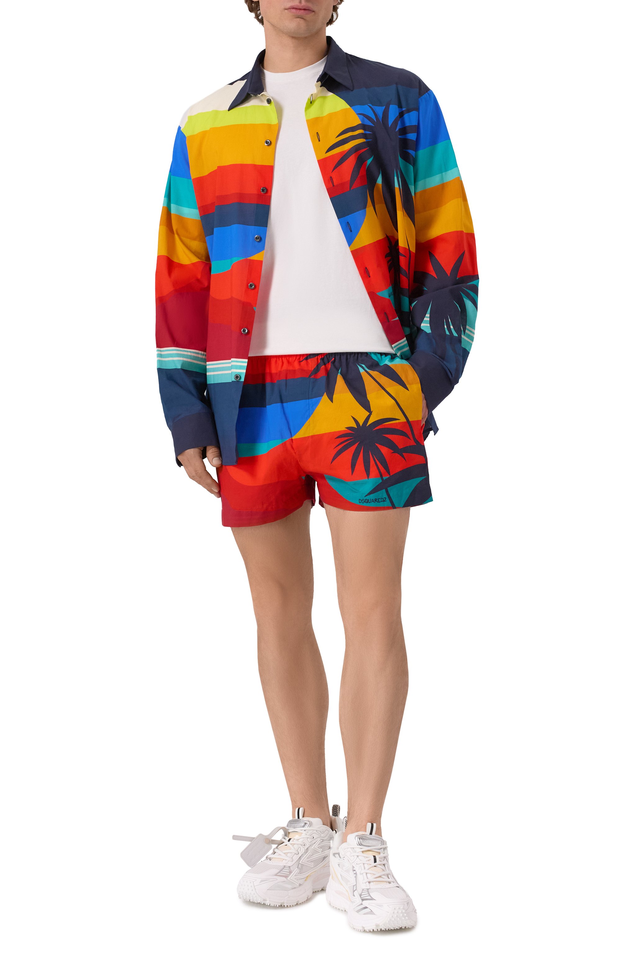 Комбинированные кроссовки be right back OFF-WHITE, арт. 0MIA295C99FAB0010101, фото 2