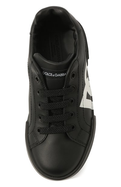 Кожаные кеды DOLCE & GABBANA, арт. DA0702/AC330/29-36, фото 4