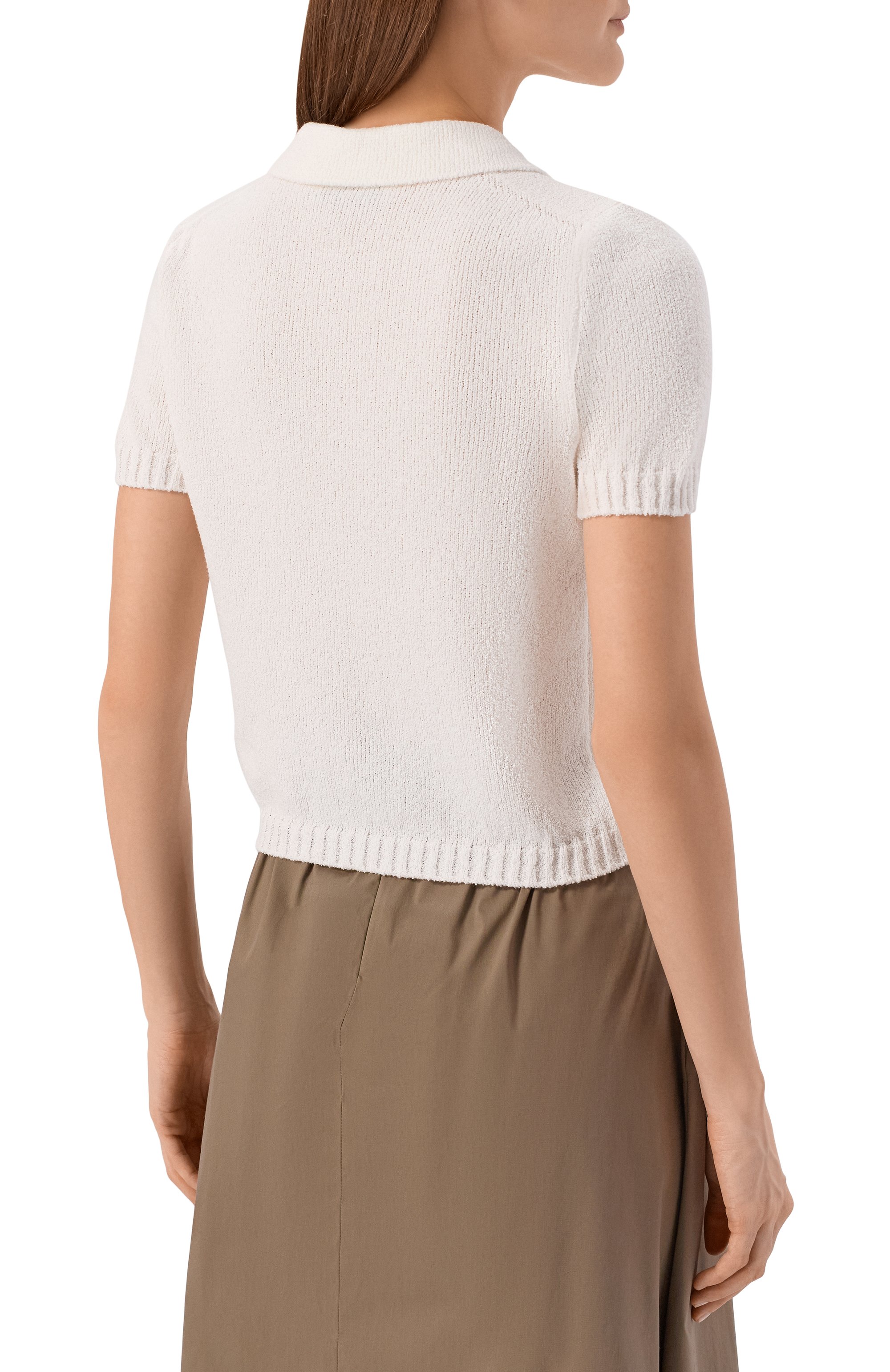 Хлопковое поло GRAN SASSO белого цвета по цене 29950 руб., арт. 23256/22156, фото 4 Хлопковое поло GRAN SASSO, арт. 23256/22156, фото 4